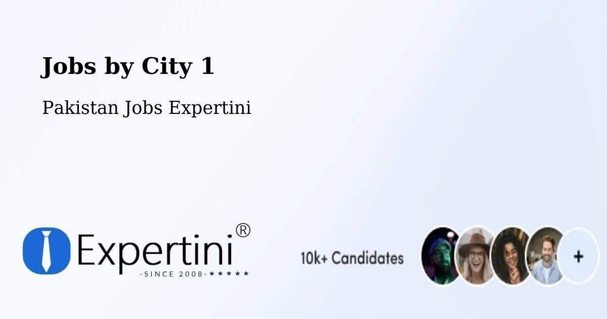 City Jobs in Pakistan - Expertini