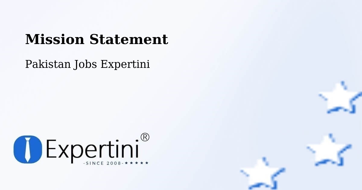 Corporate Mission – Kharian - Pakistan Jobs Expertini